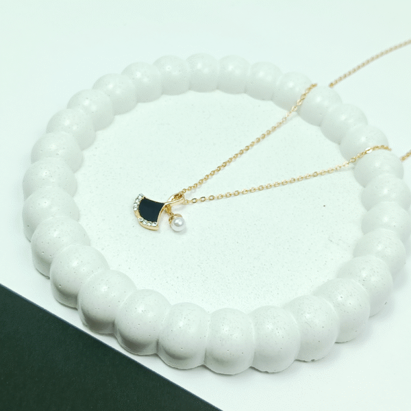 Pearled Grace Pendant (Golden) - Image 2