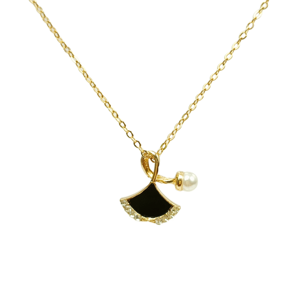 Pearled Grace Pendant (Golden)