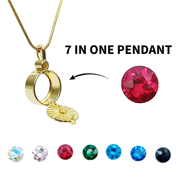 Adornica 7-Style Switch Round shape Pendant - Image 2