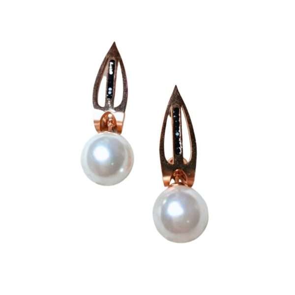 Pearl Ember Stainless Steel Anti Tarnish Earrings