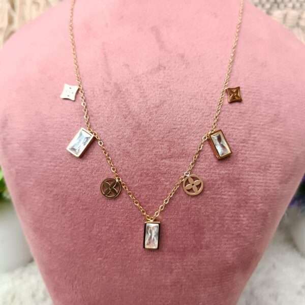 Premium Glass Look Stainless Steel Anti Tarnish Chain - Image 2