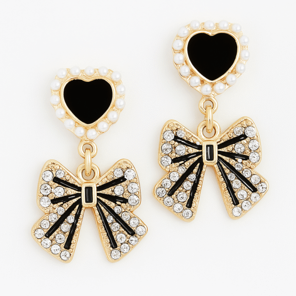 Ribbon Grace bow earring
