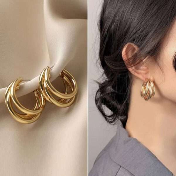 Sculpt Shine Stainless Steel Hoops - Image 3