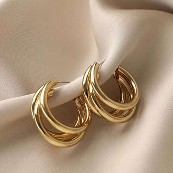 Sculpt Shine Stainless Steel Hoops - Image 2