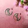Signature Stainless Steel Anti Tarnish Hoop Earrings - Image 2