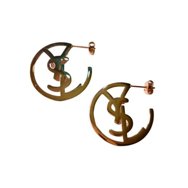 Signature Stainless Steel Anti Tarnish Hoop Earrings