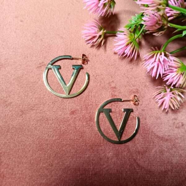 Statement Spin Stainless Steel Anti Tarnish Earrings - Image 2