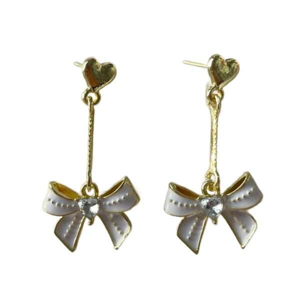Sweetheart Bow Danglers