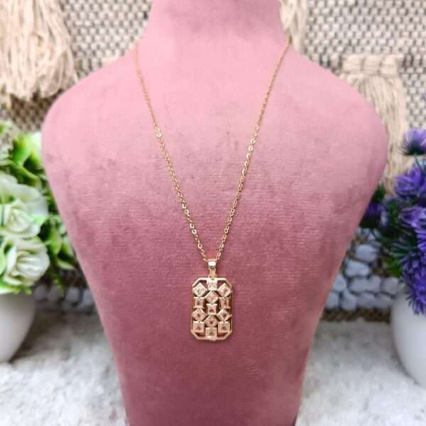 Timeless Orbit Elegance Pendant Stainless Steel Anti Tarnish Chain - Image 4