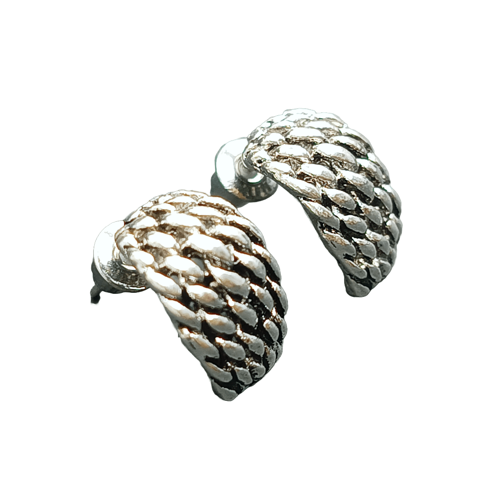 Twist Weave Statement Studs