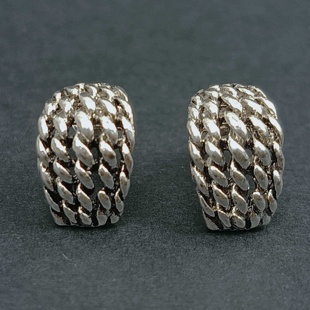 Twist Weave Statement Studs - Image 3