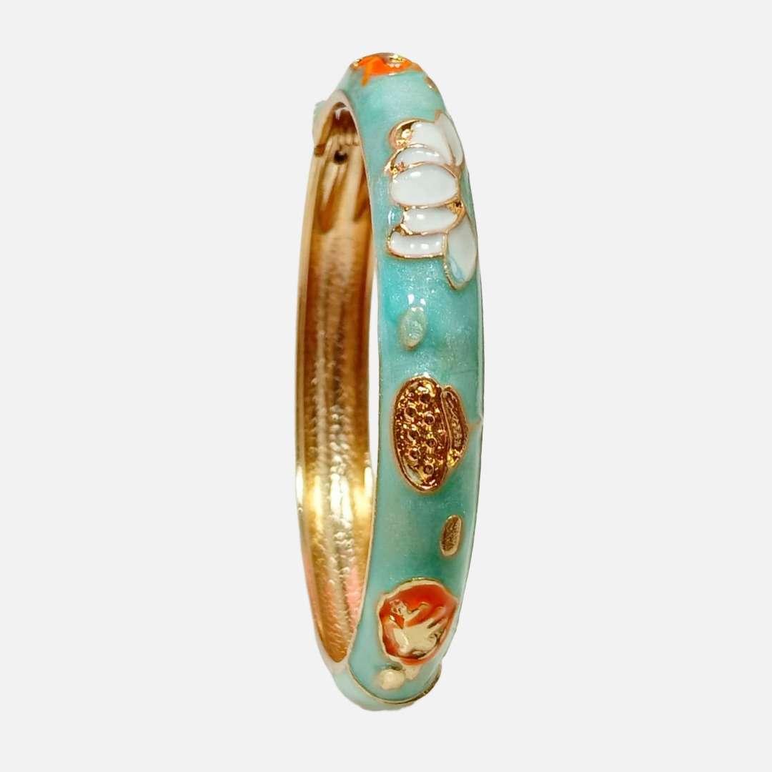 Womens Colorful Sleek Enamel Bangle (Meena Kaari Collection) Bracelet