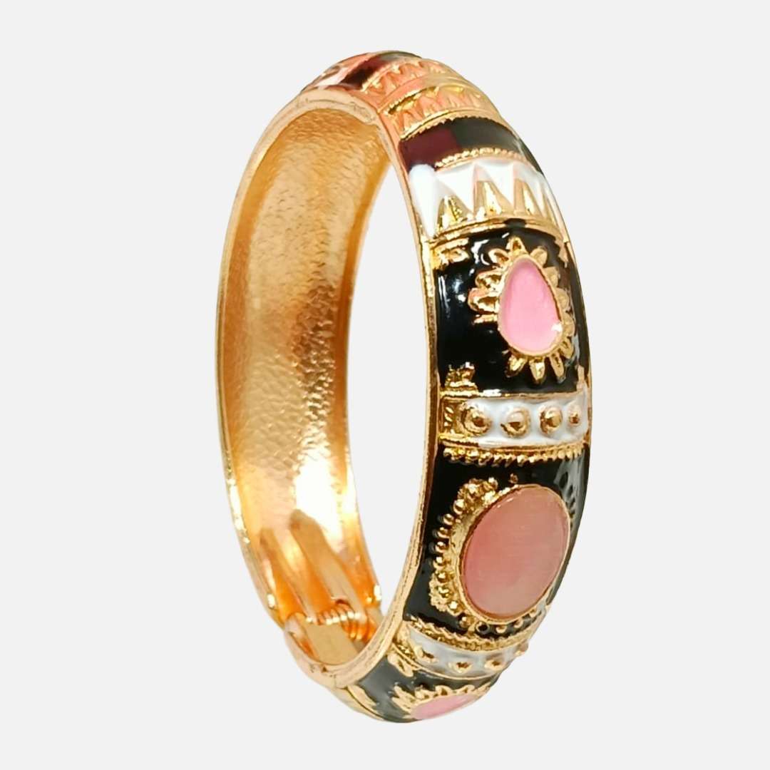 Womens Colorful Brode Enamel Bangle (Meena Kaari Collection) Bracelet
