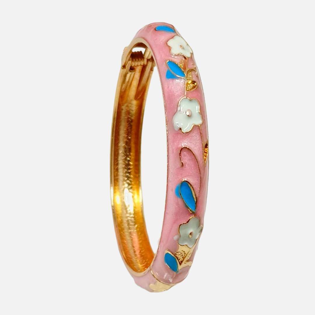 Womens Colorful Sleek Enamel Bangle (Meena Kaari Collection) Bracelet
