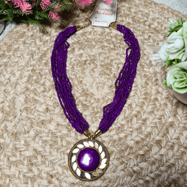 Bohemian Knot Handmade Beaded Necklace - Image 22