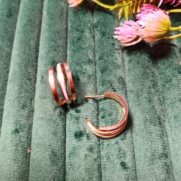 Urban Halo Stainless Steel Anti Tarnish Hoops Earrings - Image 4