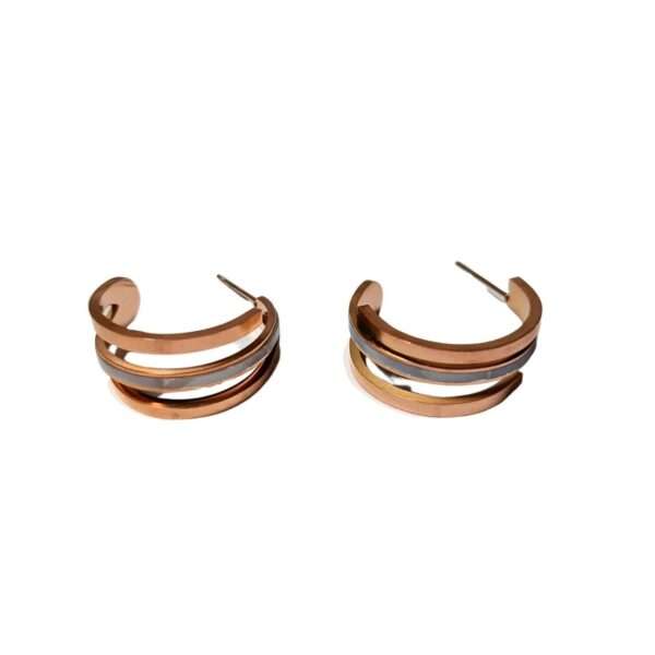 Urban Halo Stainless Steel Anti Tarnish Hoops Earrings