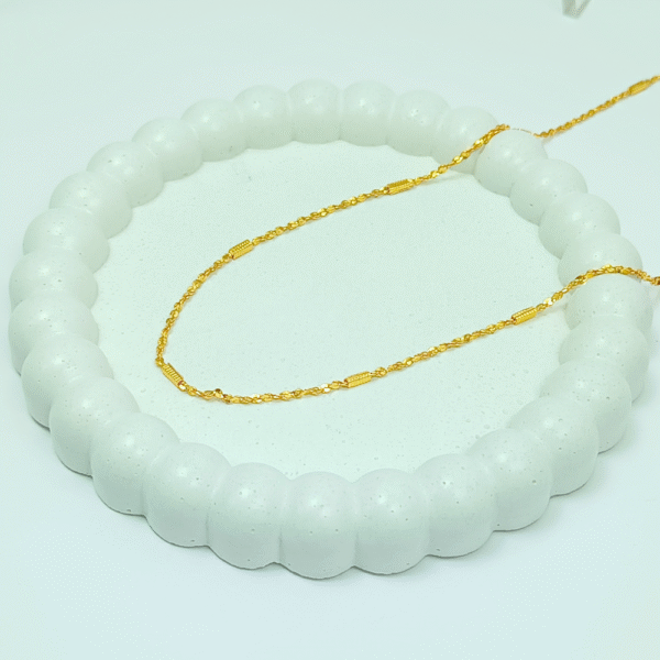 Zari Rekha Anti Tarnish Stainless Steel 26" inches Chain - Image 2