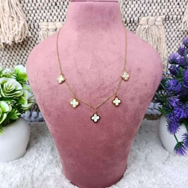White MOP Brand Inspire Pendant Stainless Steel Anti Tarnish Chain