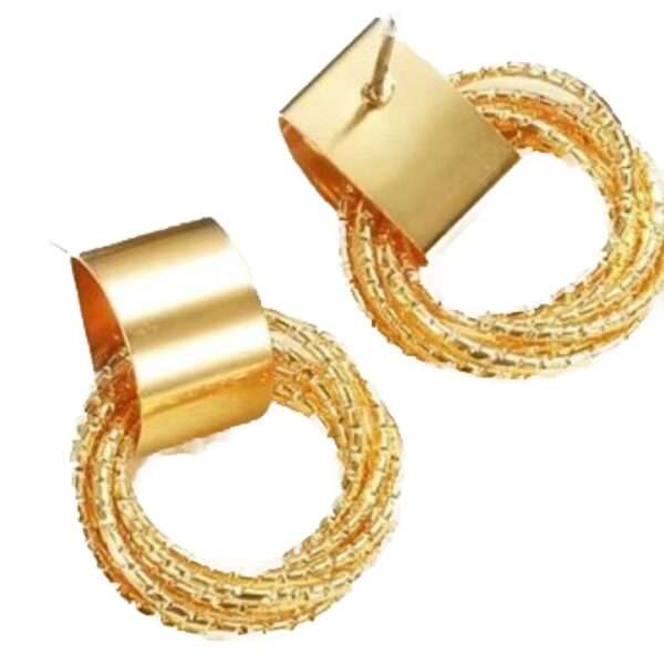 Woven Shine Circles Earring